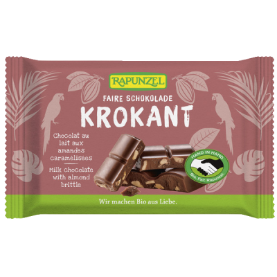 Vollmilchschokolade Honig Mandel Krokant (100gr)